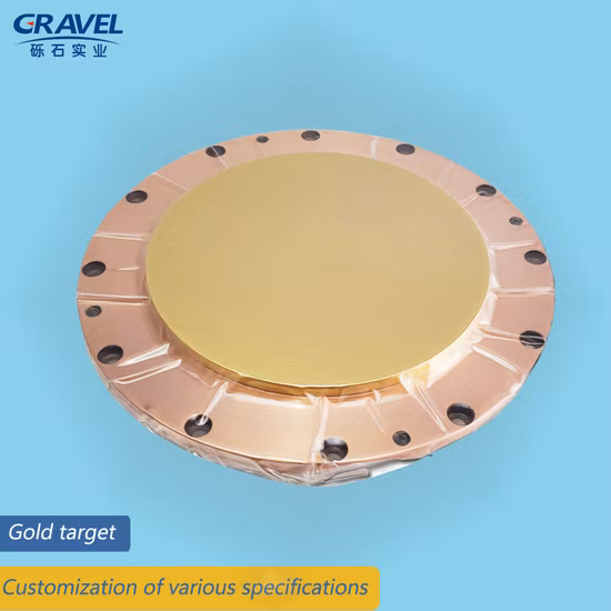 High Purity Gold Sputtering Target Material Custom Processing